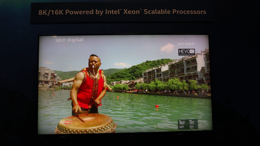 Spin Digital at Intel booth
