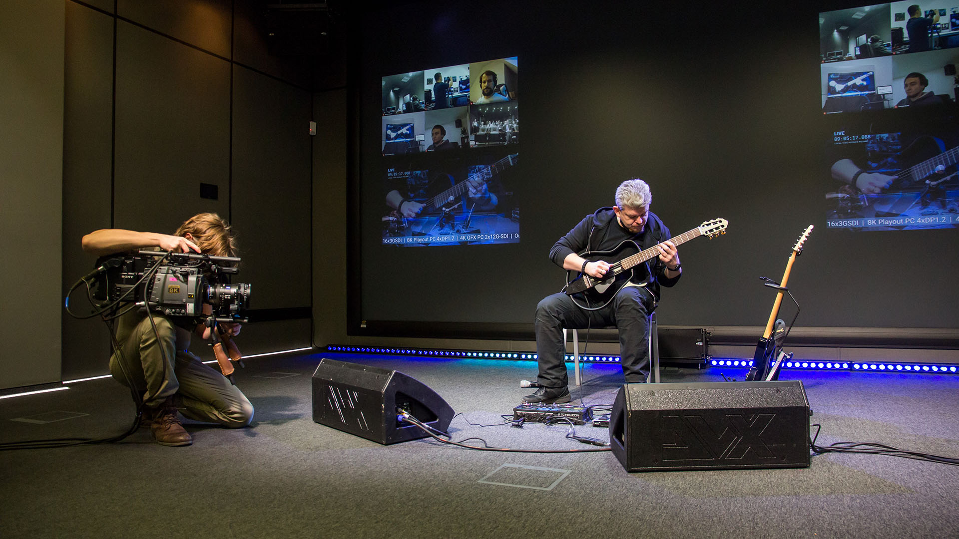 Demonstration presented on December 9th 2020 at multiple locations worldwide, organized by Intel (US), NHK Technologies (Japan), Poznan Networking and Supercomputing Center - PSNC (Poland), Spin Digital (Germany), Globo (Brazil), and with the support of Sony (Japan/UK), Astrodesign (Japan), and Zixi (US).